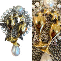 Honorary Champagne Toast Championship Brooch