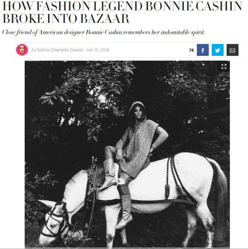 Harper's Bazaar: How Fashion Legend Bonnie Cashin Broke into Bazaar