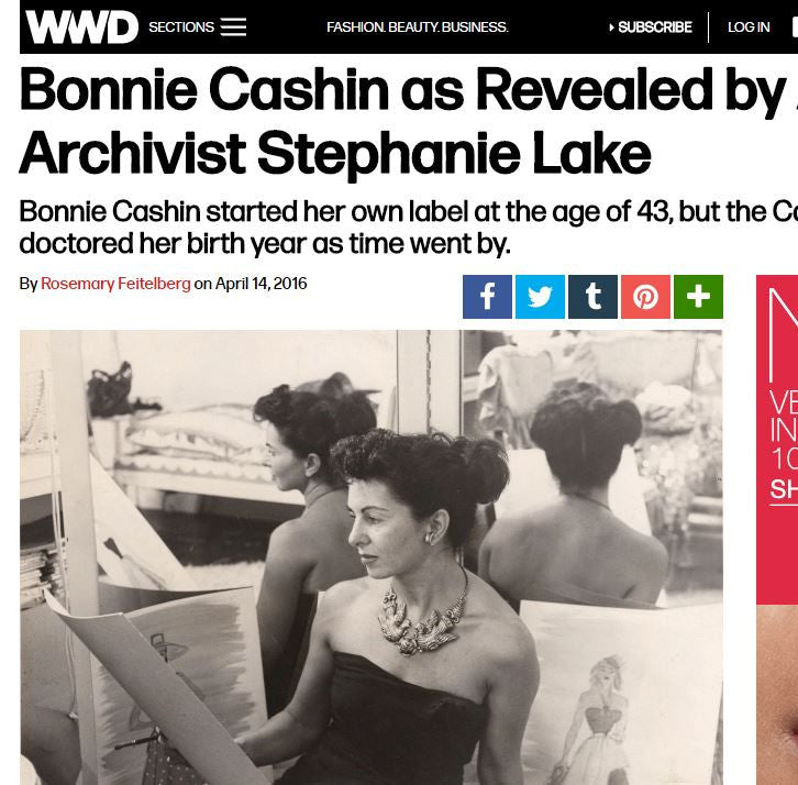 WWD; Bonnie Cashin, as Revealed by Author and Archivist Stephanie Lake