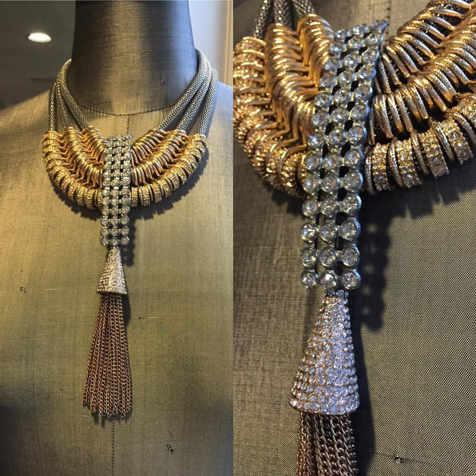 Rhinestone-Capped Tassel