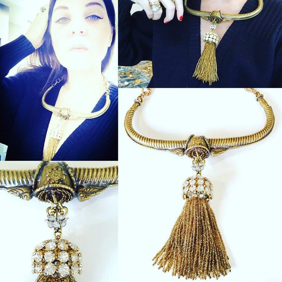 Significant Glass Seed Bead Tassel