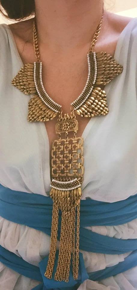 Cast Feathers and Chain Fringe