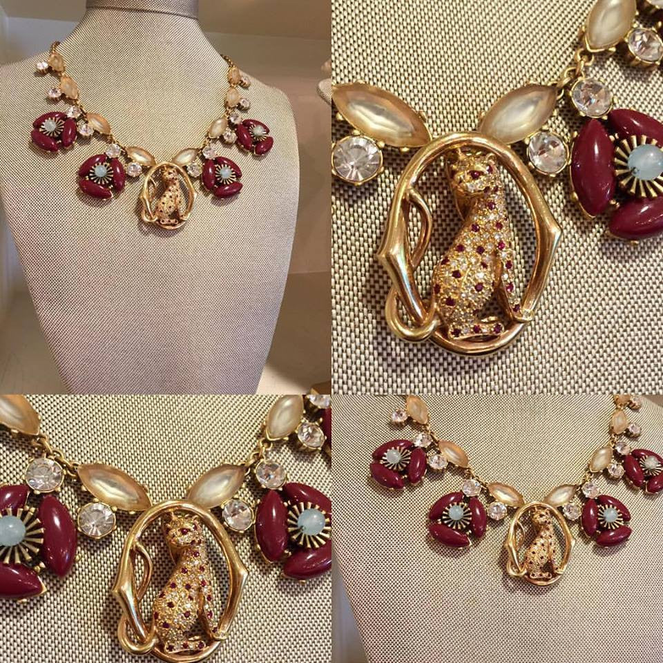 Ruby and Diamond Cat Festooned Collar
