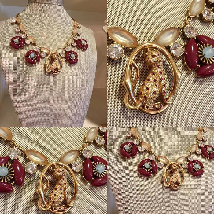 Ruby and Diamond Cat Festooned Collar