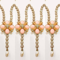 Ribbed Coral Maltese Cross