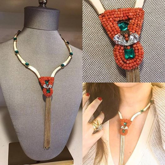 Enameled Serpentine Collar