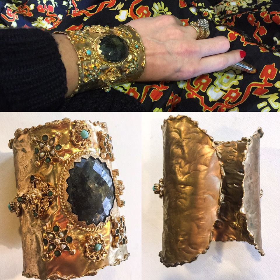 Labradorite cuff