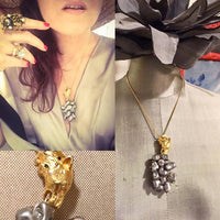Jungle Cat and Baroque Pearls