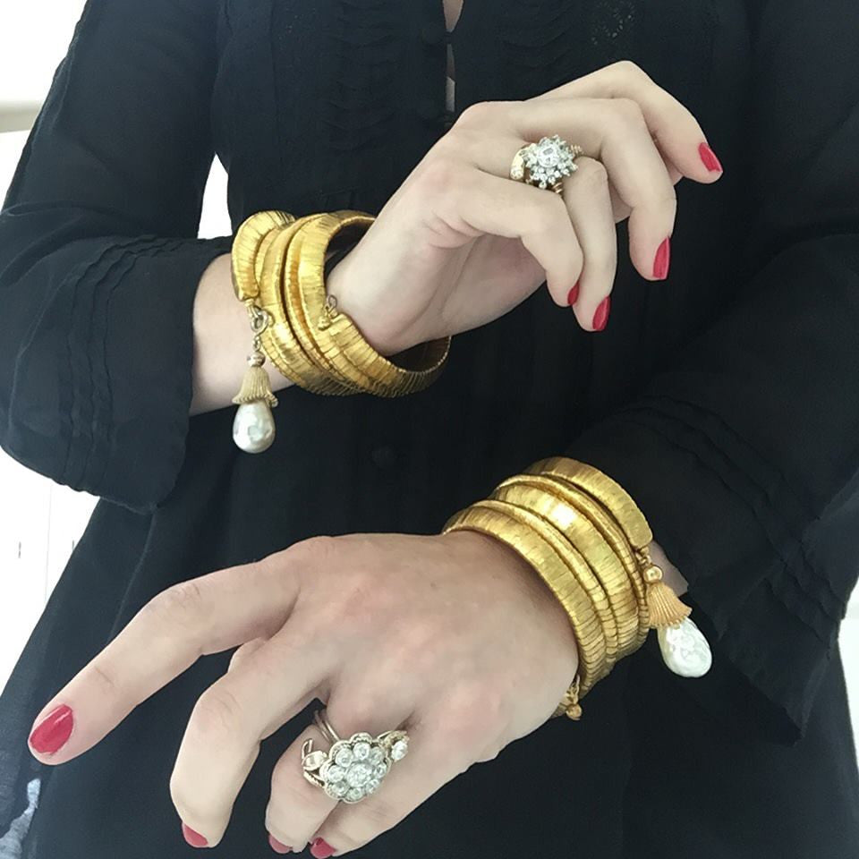 Pair Coiled Cuffs