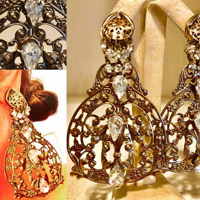 Filigree and Rhinestone Fringe