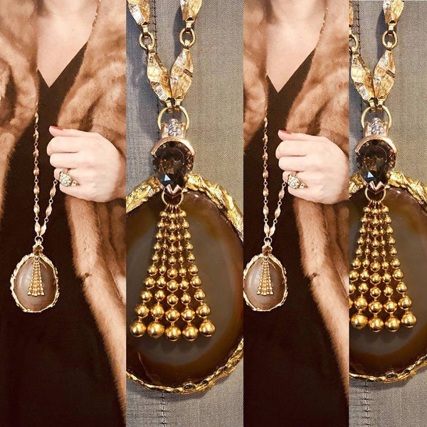 Gilded Agate Slab