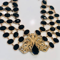 Art Nouveau Jet Bib