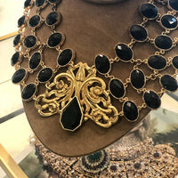 Art Nouveau Jet Bib