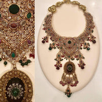 Ruby and Chrysoprase Bib