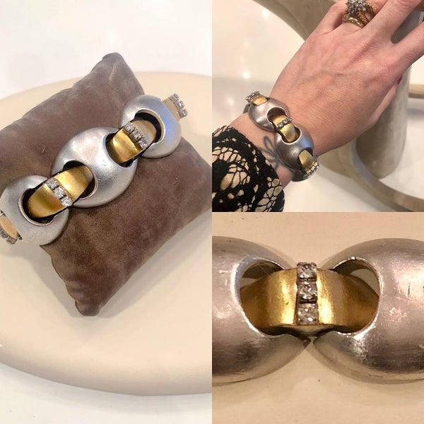 Matte Silvered and Gilded Bombe