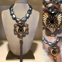 Lacquered Botanical Tassel