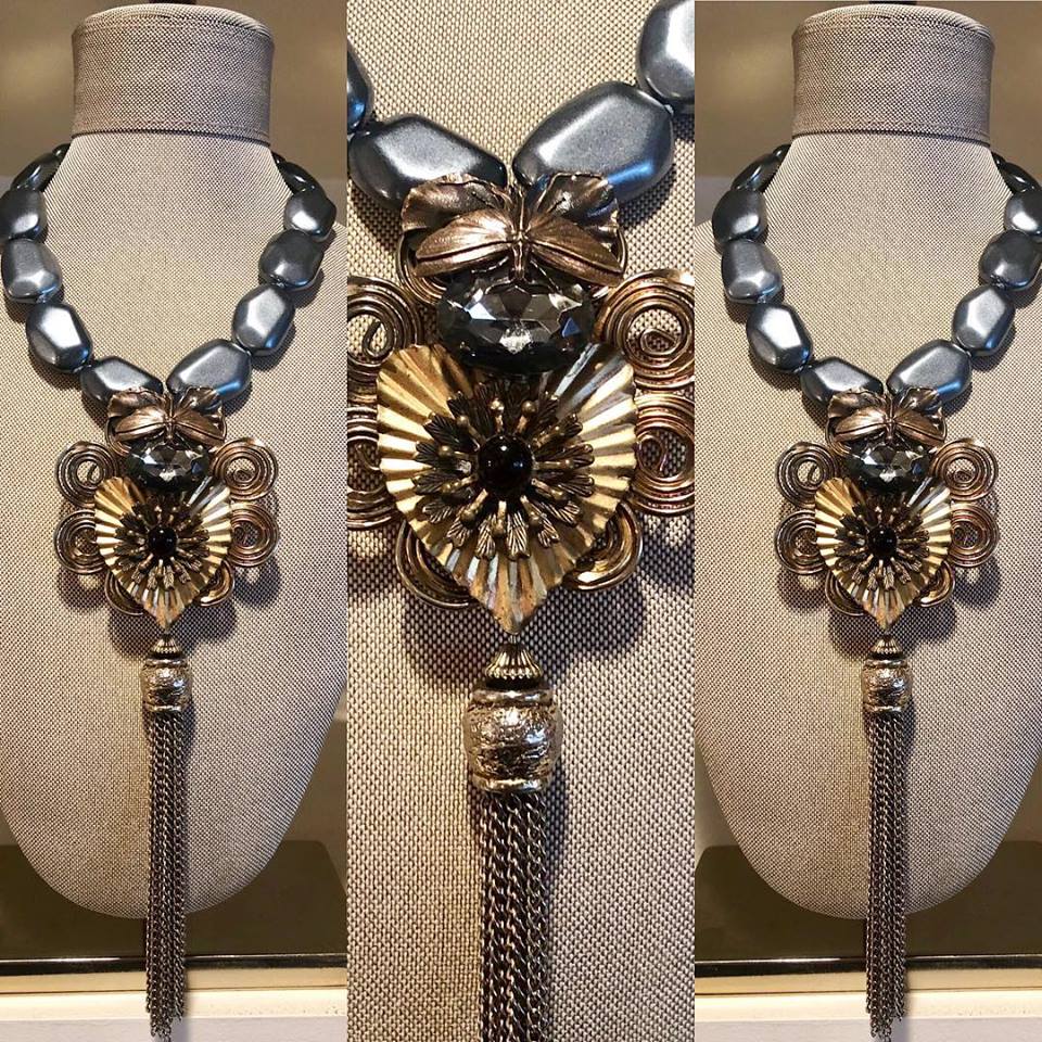 Lacquered Botanical Tassel