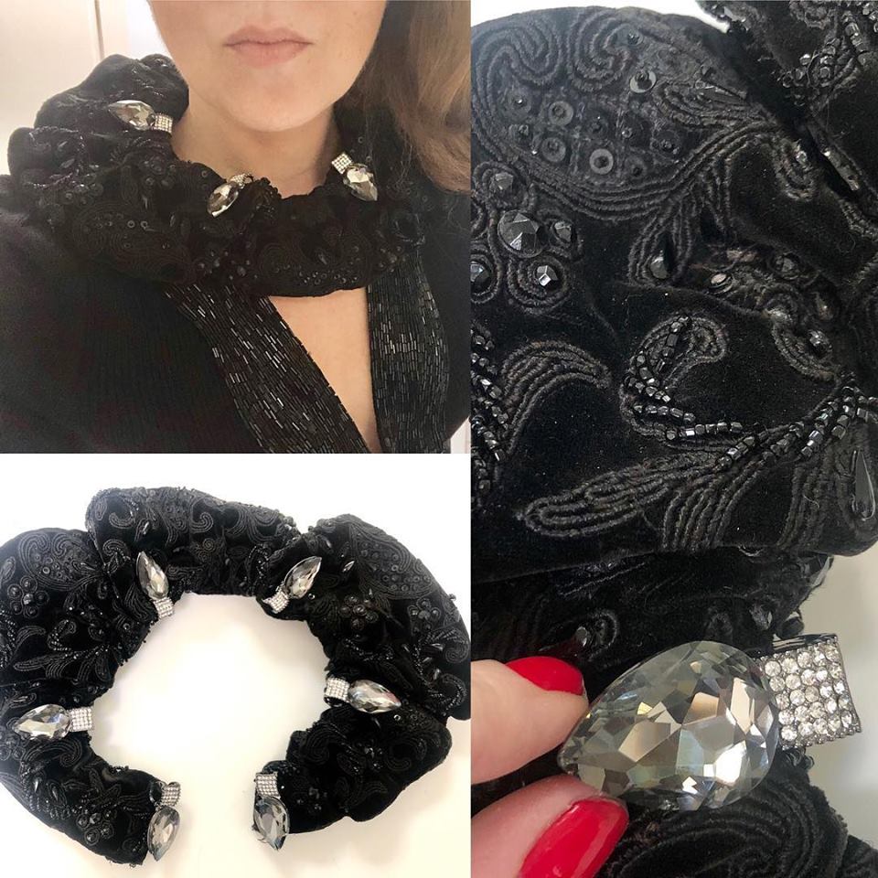 Victorian Velvet Collar