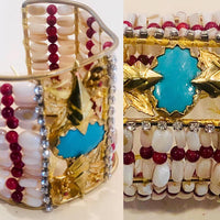 Flame-Wrapped Turquoise