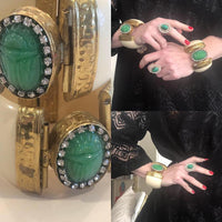 Scarab Cuffs, Pair