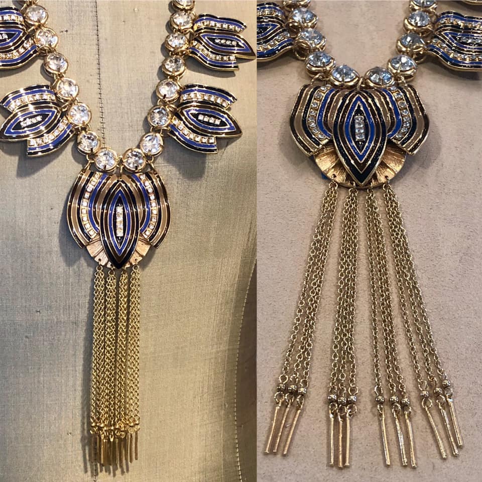 Stylized Peacock Feather Fringe