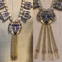 Stylized Peacock Feather Fringe