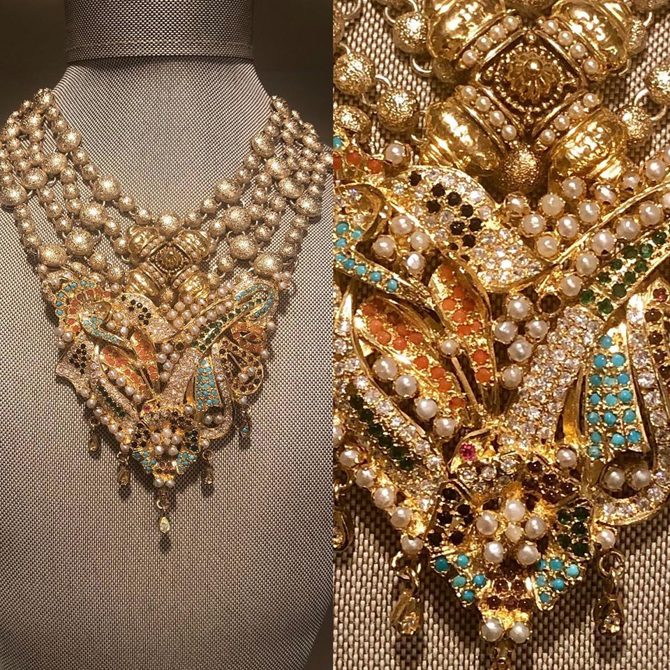 Serpentine Jeweled Bib