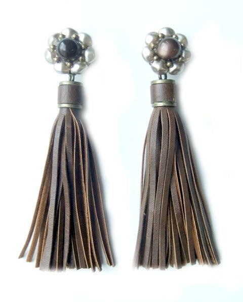 Cocoa Leather Tassels