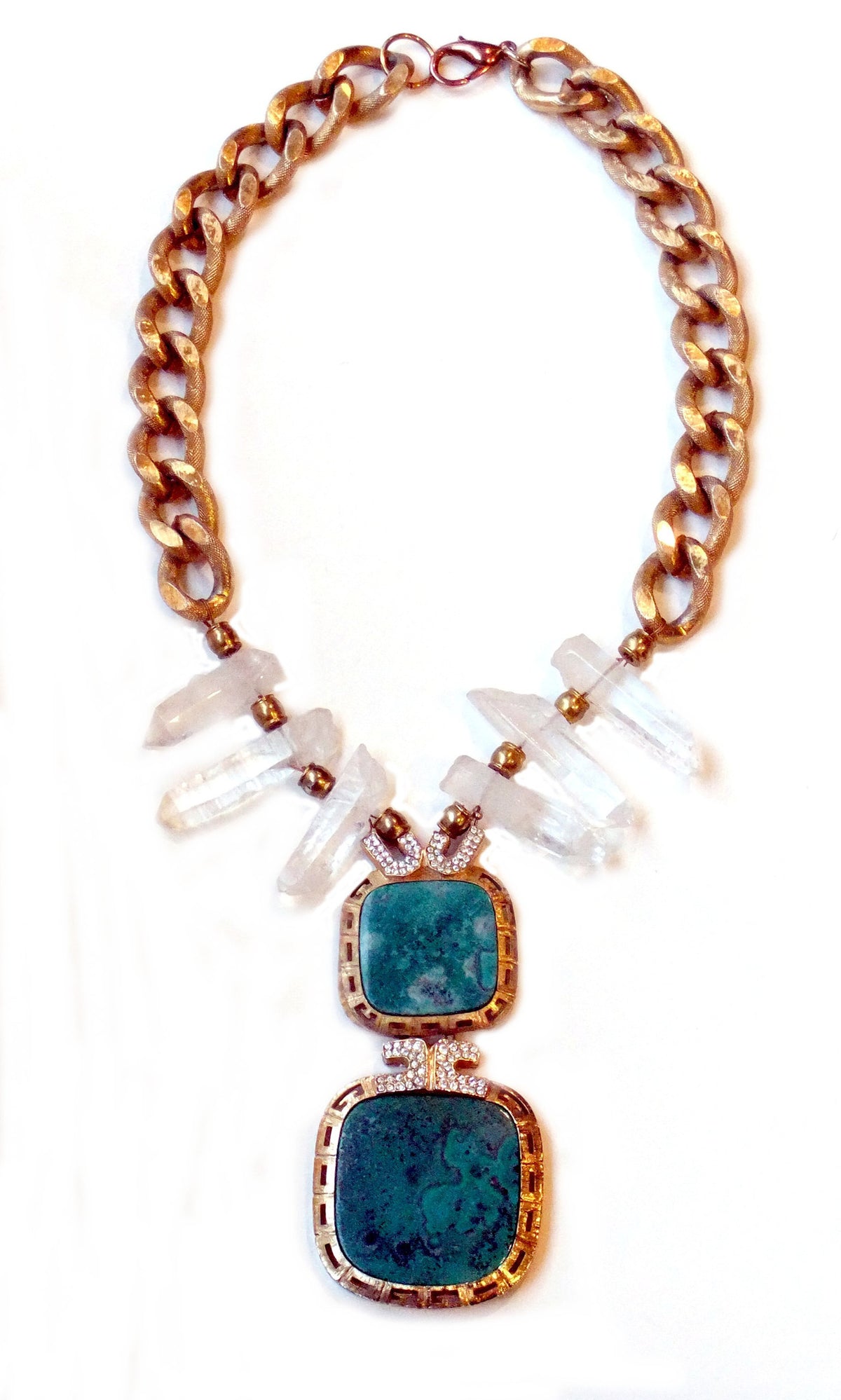Malachite and Rock Crystal