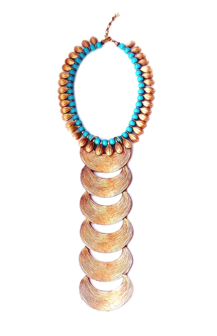 Gilded Tusk and Turquoise