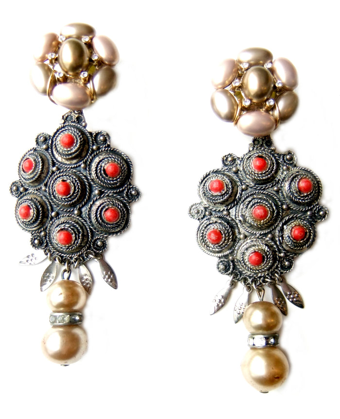 Pearl, Coral and Sterling