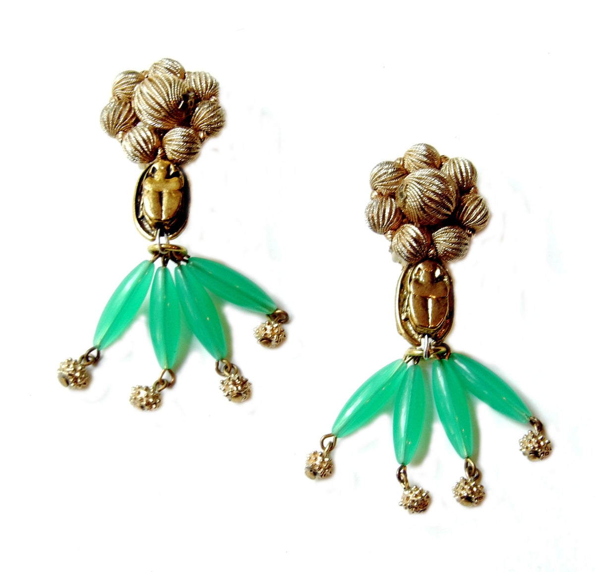 Antique Scarab Tassels