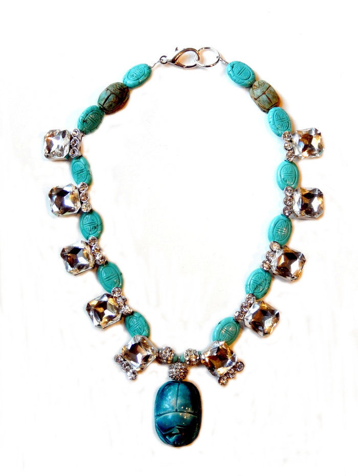 Turquoise Scarab