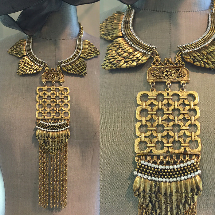 Cast Feathers and Chain Fringe
