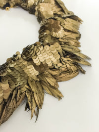 Paillettes and Gilded Feathers