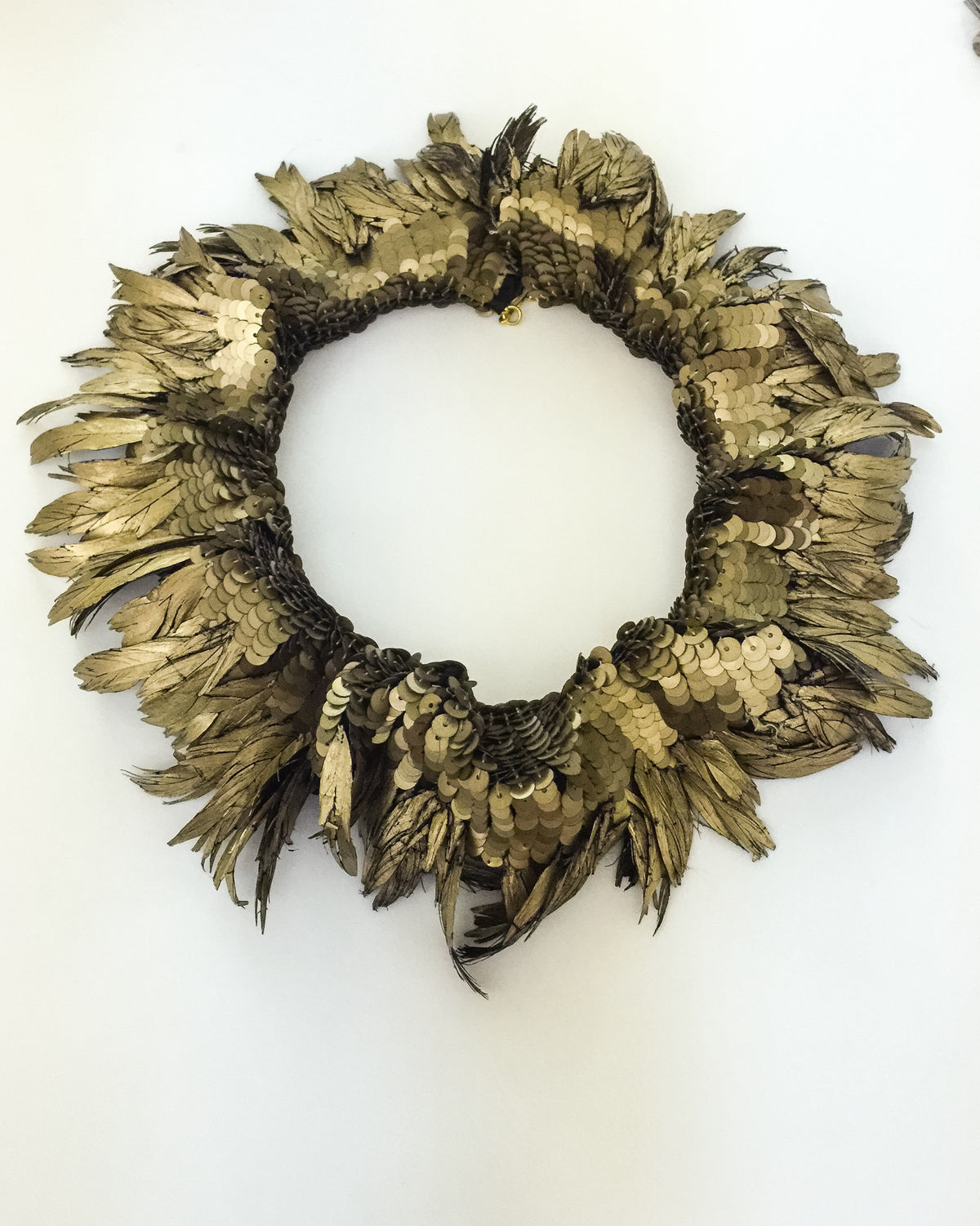 Paillettes and Gilded Feathers