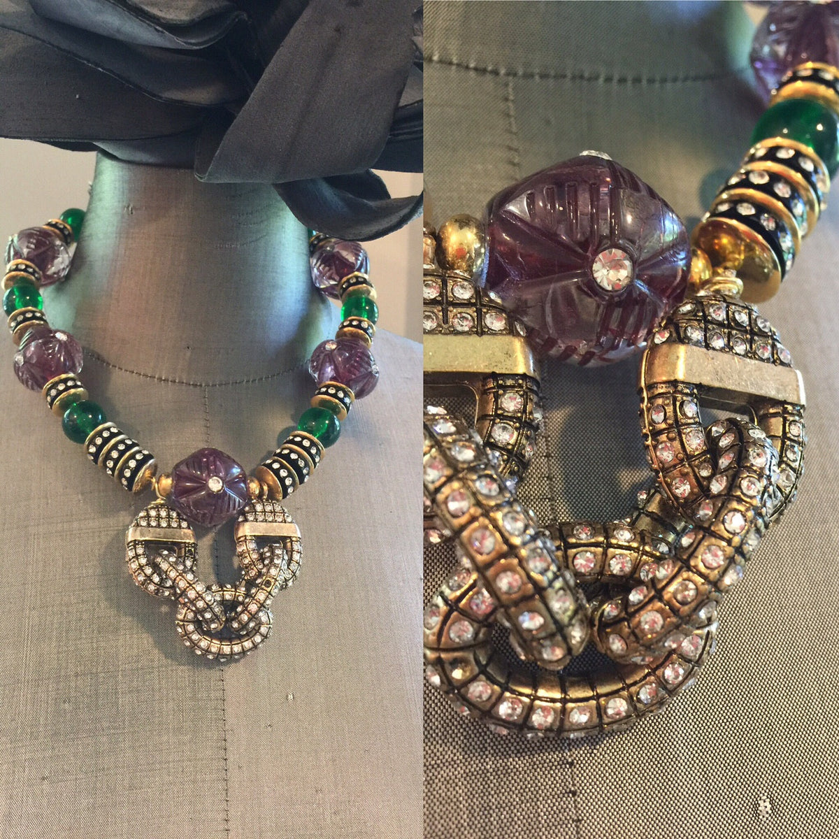 Studded Lucite