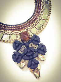 Jet and Cognac Collar