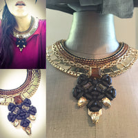 Jet and Cognac Collar