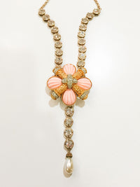 Ribbed Coral Maltese Cross