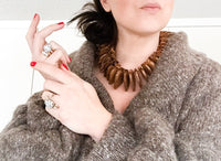Zebrawood Spade Collar