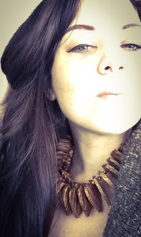 Zebrawood Spade Collar