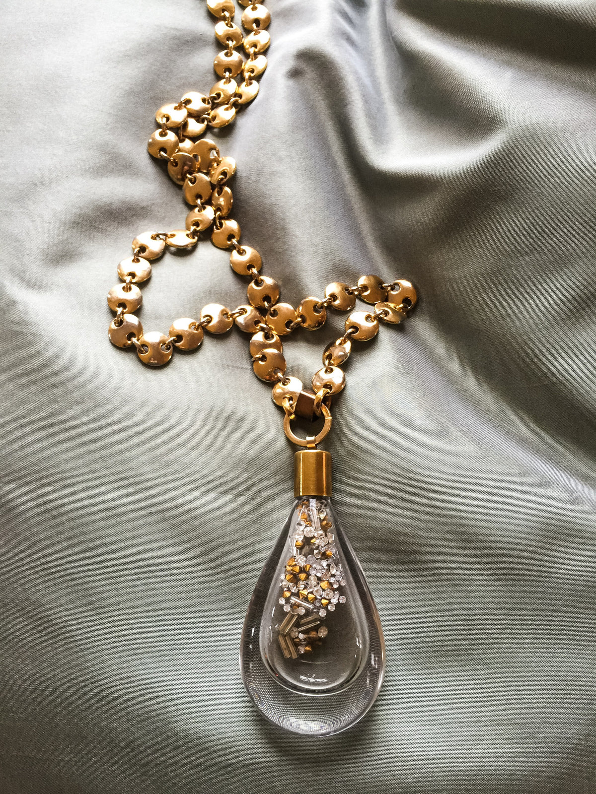 Vintage Gem-Filled Vessel
