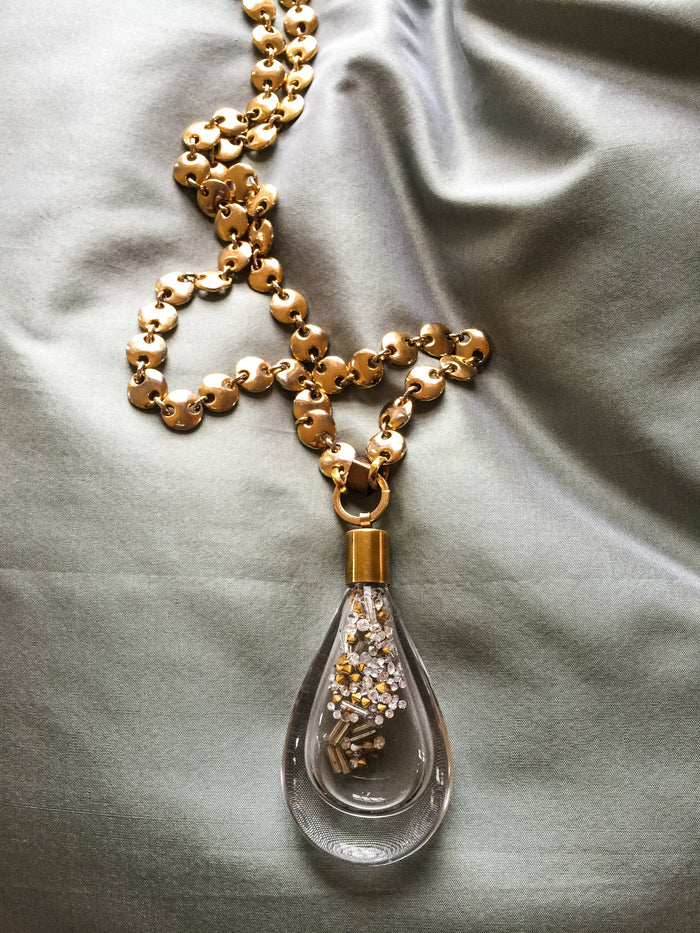 Vintage Gem-Filled Vessel