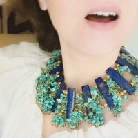 Turquoise and Lapis Collar