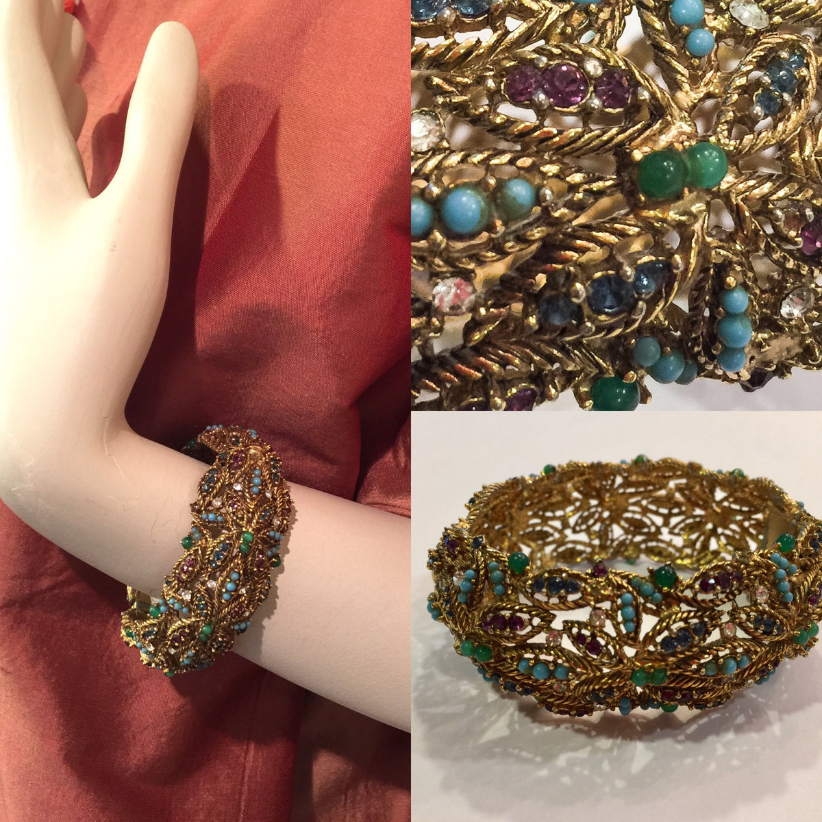Filigree and Mixed Cabochon
