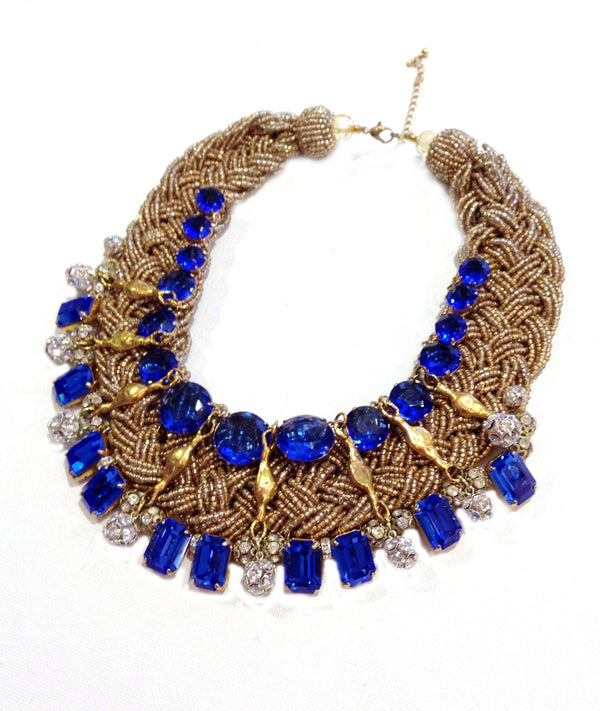 Cobalt Braided Bib