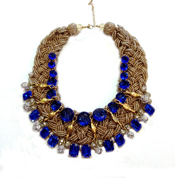 Cobalt Braided Bib