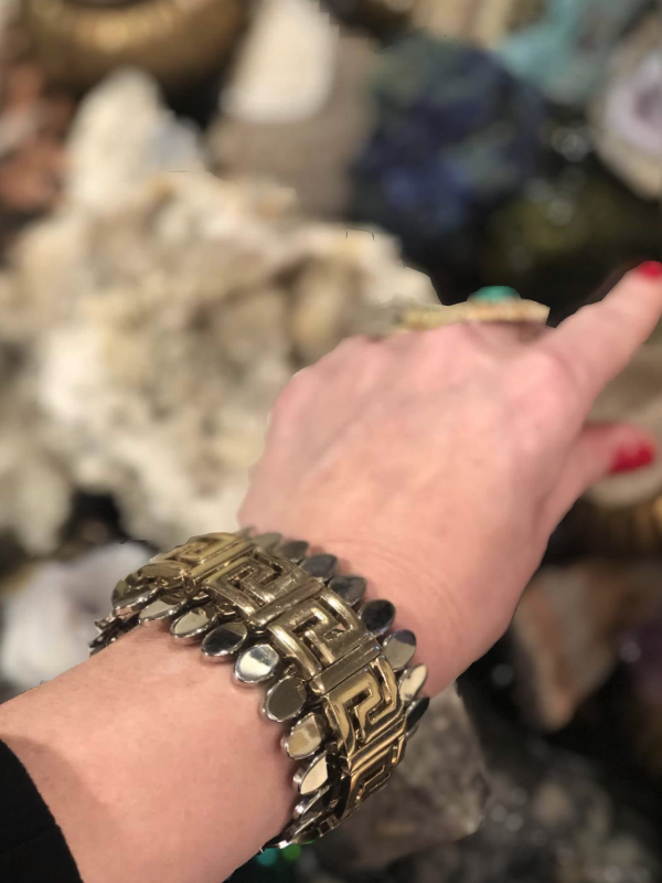 Greek Key Cuff