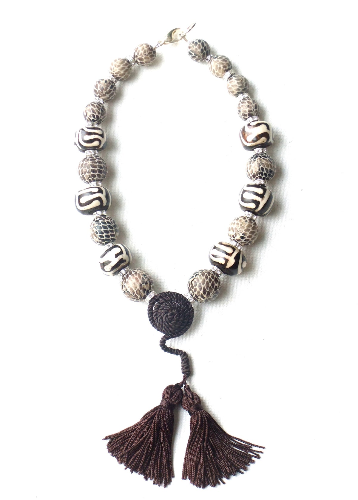 African Beads and Antique Tassel